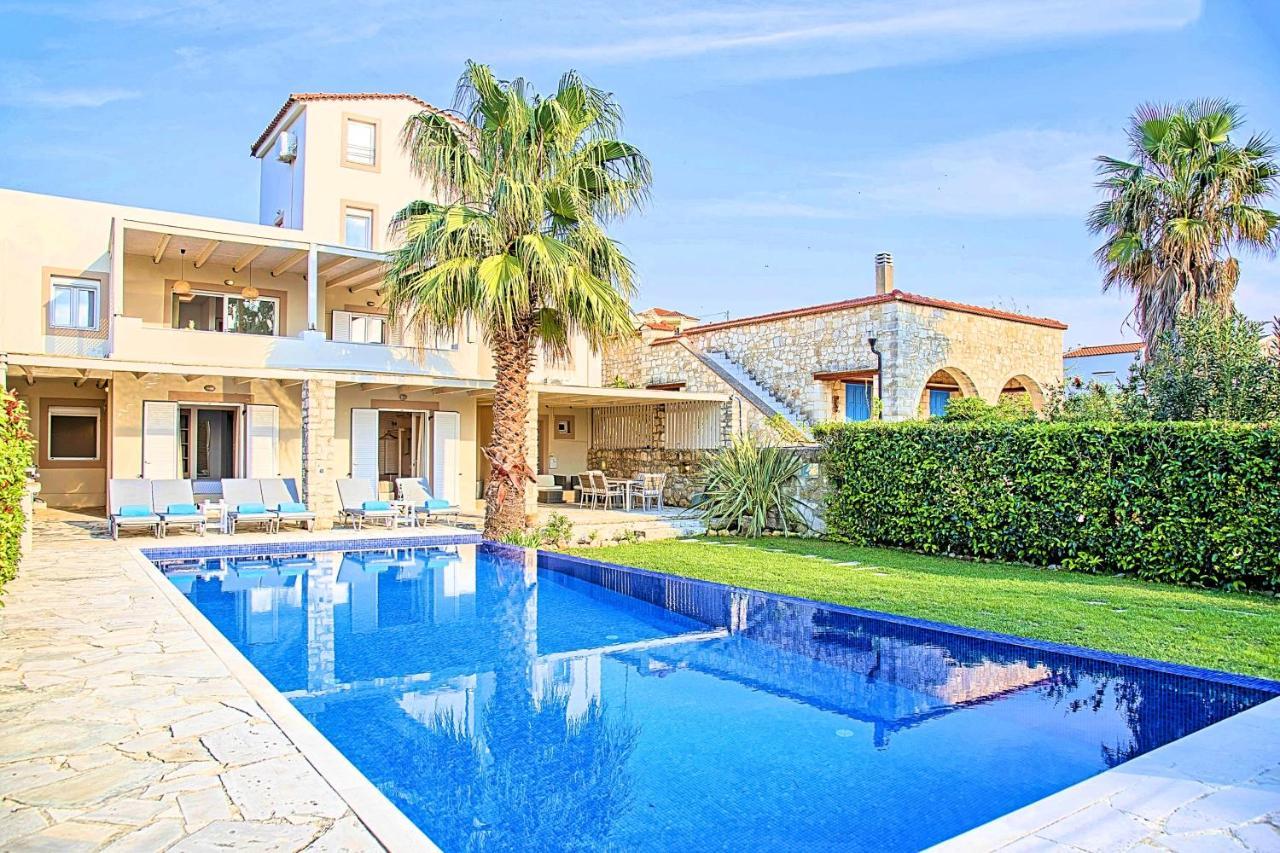 Villa Cretan Mansion With Heated Swimming Pool Georgioupoli Exterior foto